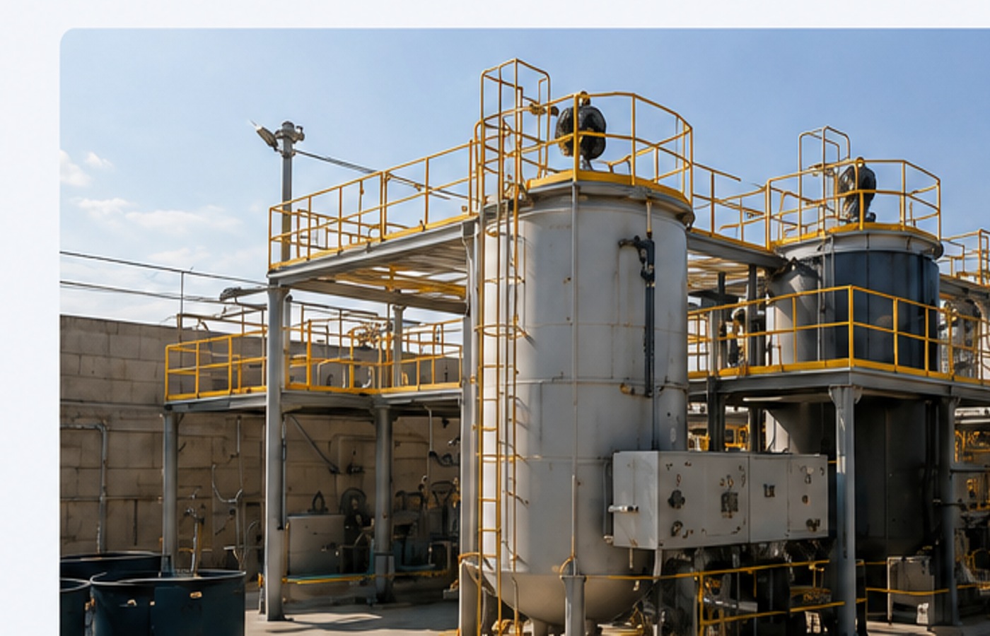 Planta industrial de tratamiento de agua
